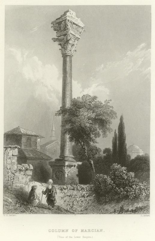 Søjle af Marcian, Konstantinopel af William Henry Bartlett