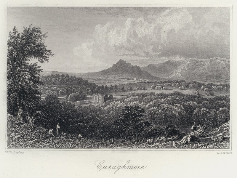 Curaghmore (gravering) af William Henry Bartlett