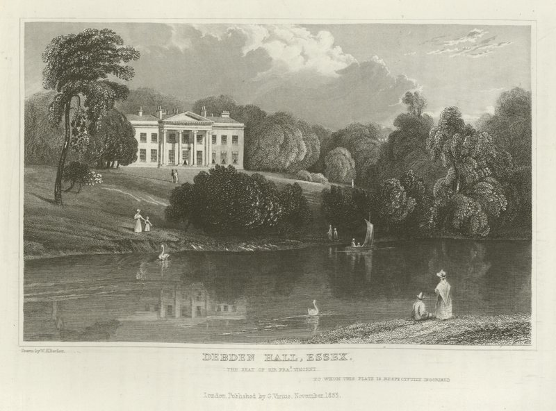 Debden Hall, Essex, Sir Francis Vincents sæde af William Henry Bartlett