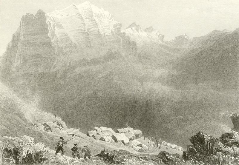 Dormeilleuse, Høje Alper, scenen for Felix Neffs