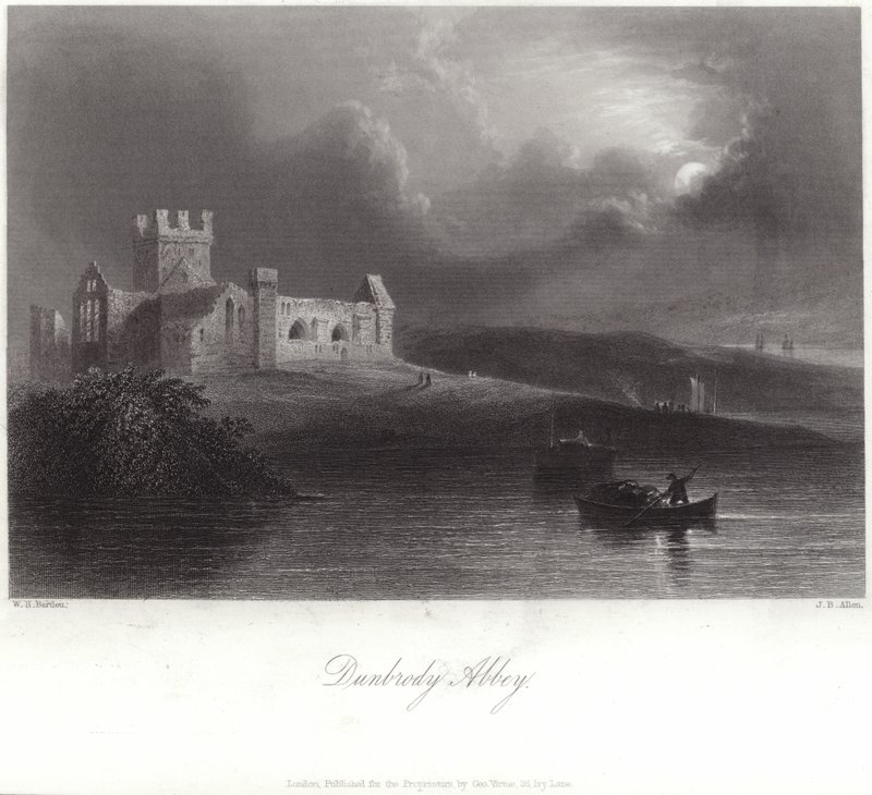 Dunbrody Abbey i County Wexford af William Henry Bartlett