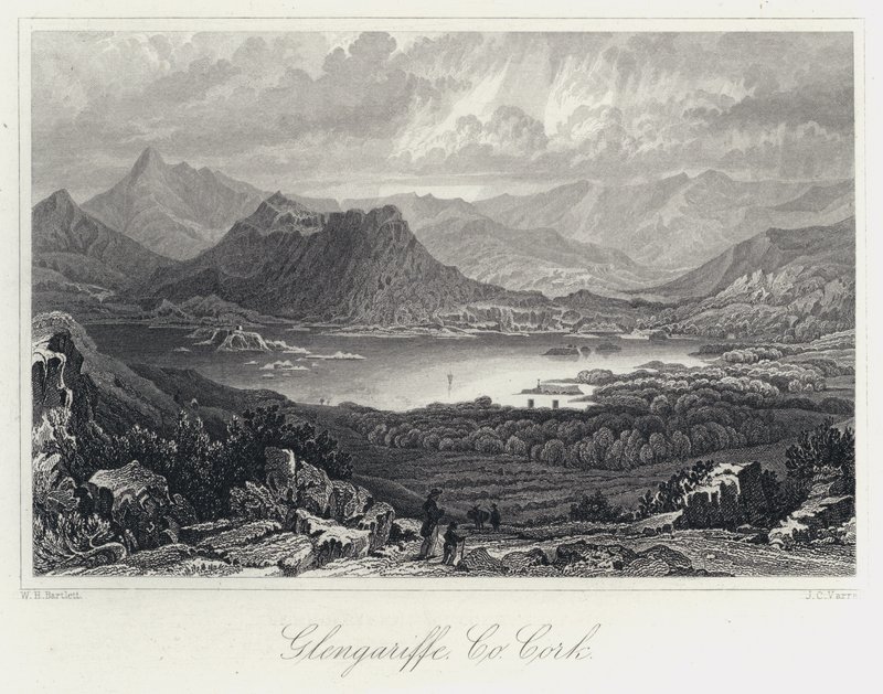 Glengariffe, Co Cork (gravering) af William Henry Bartlett
