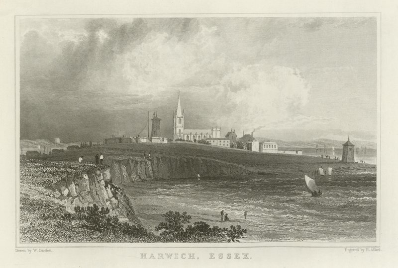 Harwich, Essex af William Henry Bartlett