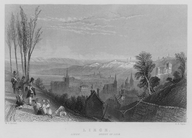 Liege (gravering) af William Henry Bartlett