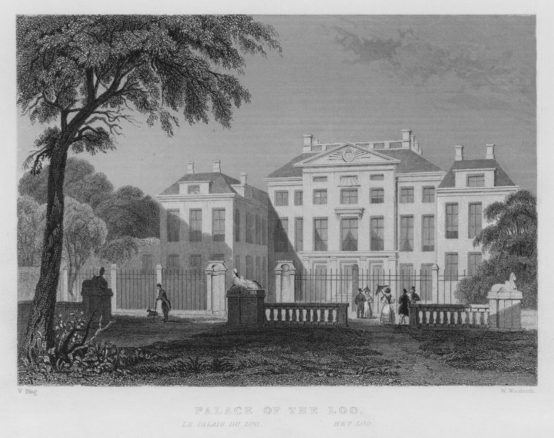Palace of the Loo (gravering) af William Henry Bartlett