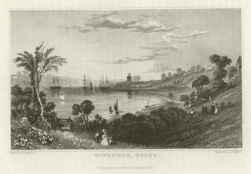 Wivenhoe, Essex af William Henry Bartlett
