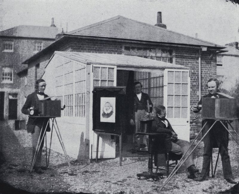 Talbots studie i Reading (s/h foto) af William Henry Fox Talbot