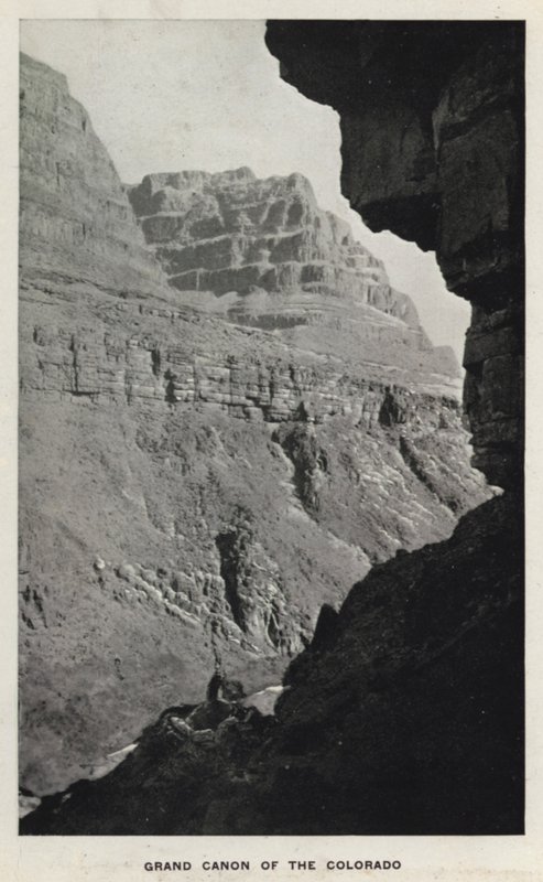 Canyons of Colorado: Grand Canon of the Colorado (s/h foto) af William Henry Jackson