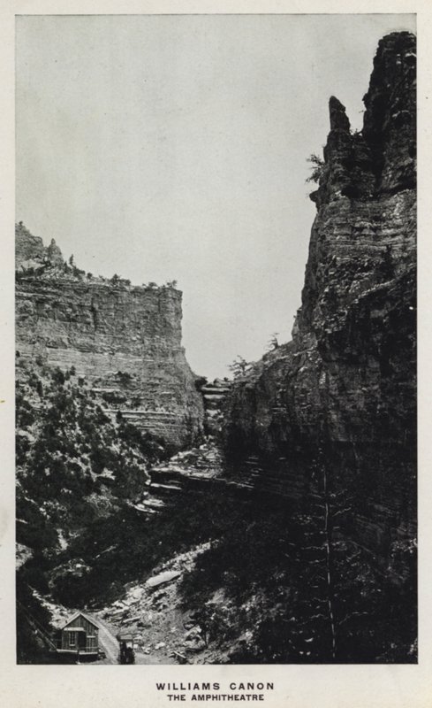 Canyons of Colorado: Williams Canon, The Amphitheatre (s/h foto) af William Henry Jackson