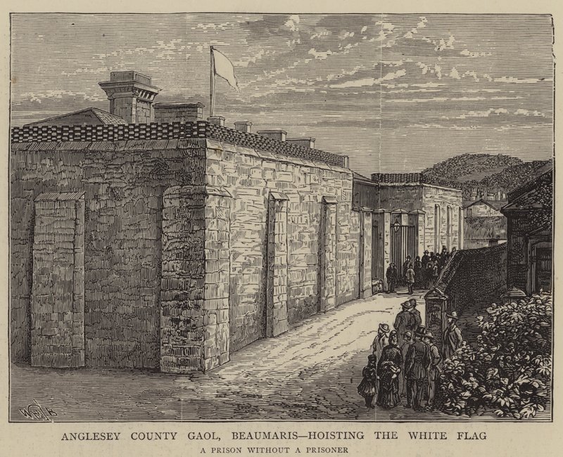 Anglesey County Gaol, Beaumaris, der er vært for det hvide flag af William Henry James Boot