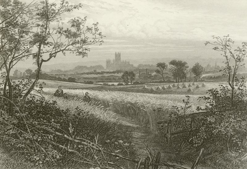 Canterbury Cathedral, fra Harbledown af William Henry James Boot