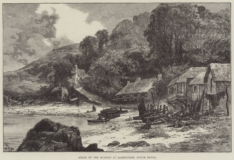 Mordets scene i Babbacombe, South Devon af William Henry James Boot