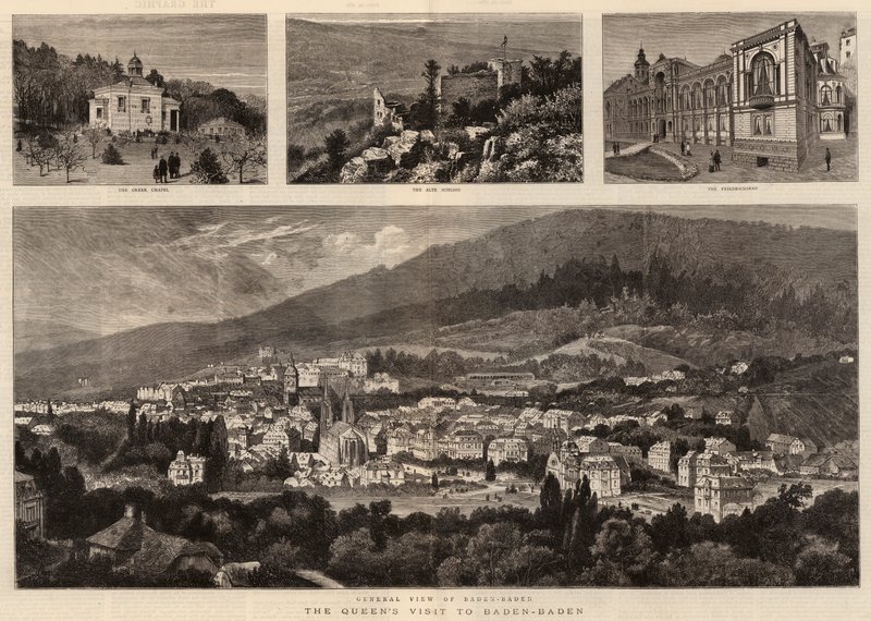 Dronningens besøg i Baden-Baden af William Henry James Boot