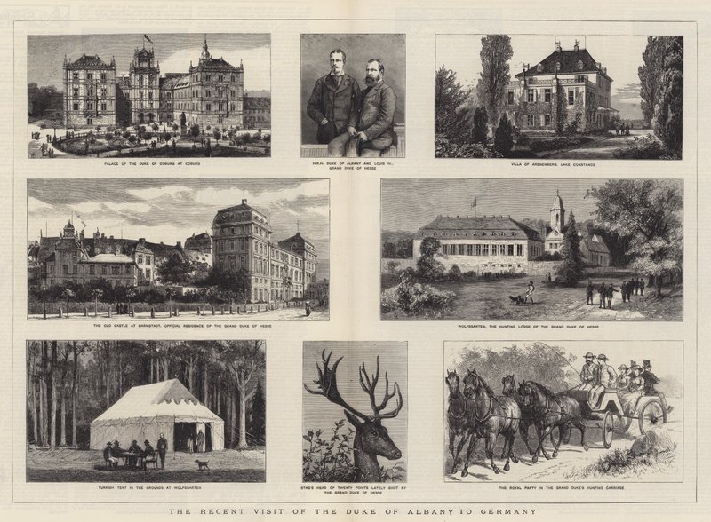 Det seneste besøg af hertugen af Albany i Tyskland af William Henry James Boot