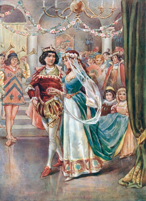 Han bad hende om at åbne bolden med ham af William Henry Margetson