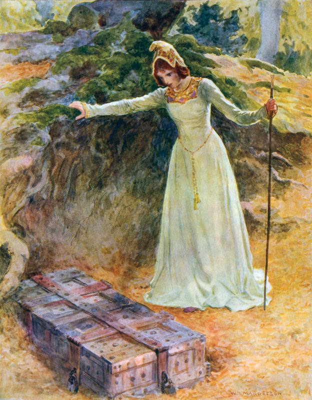Prinsessen kom til jernkisten af William Henry Margetson
