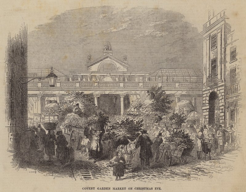 Covent Garden Market juleaften af William Henry Pike