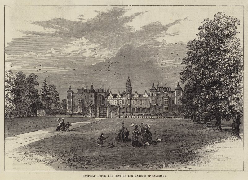 Hatfield House, sæde for markisen af Salisbury af William Henry Pike