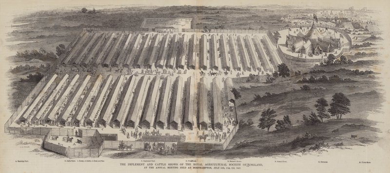 The Implement and Cattle Shows of the Royal Agricultural Society of England, ved det årlige møde afholdt i Northampton, 20., 21., 22. juli 1847 af William Henry Pike