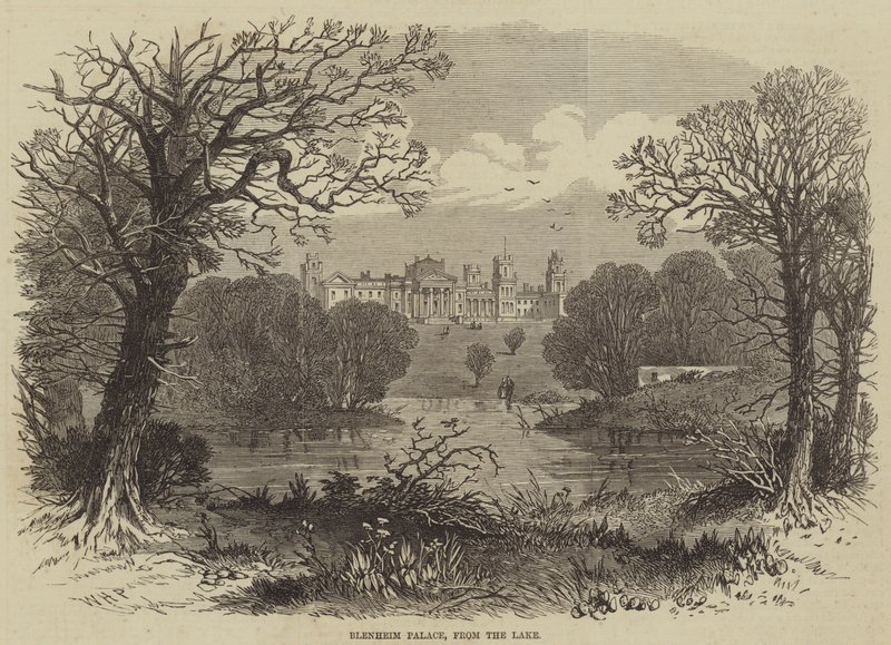 Blenheim Palace, fra søen af William Henry Prior