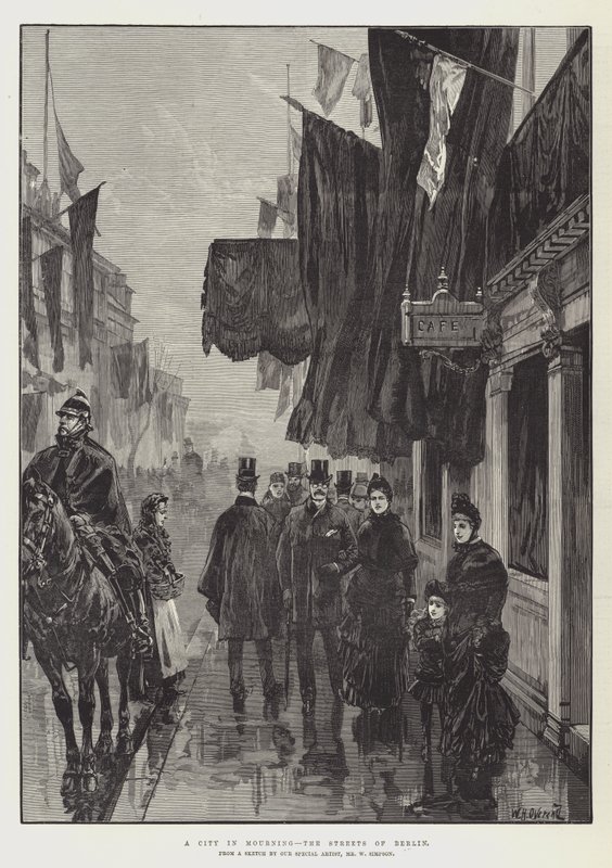En by i sorg, Berlins gader af William Heysham Overend