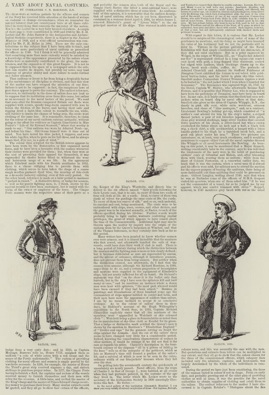 Et garn om flådedragter af William Heysham Overend