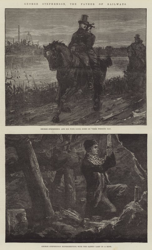 George Stephenson, jernbanernes fader af William Heysham Overend