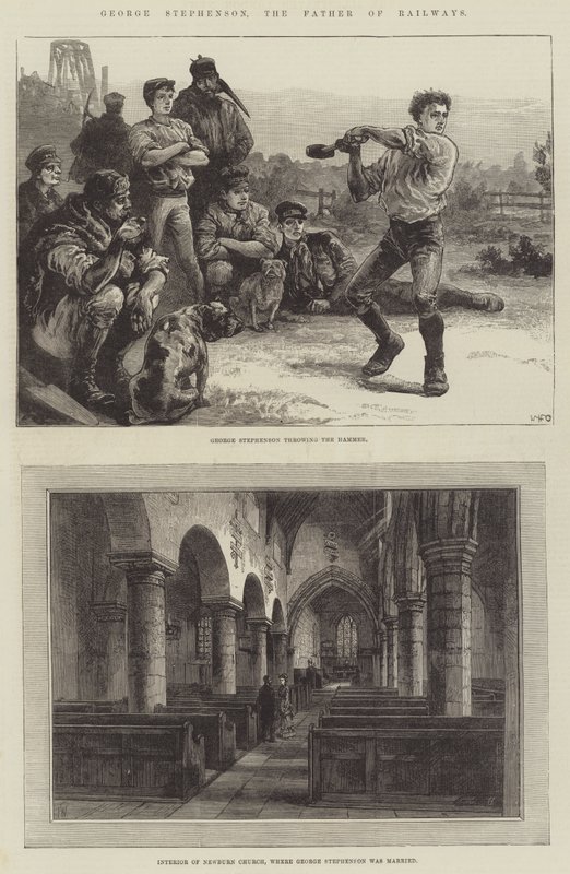 George Stephenson, jernbanernes fader af William Heysham Overend