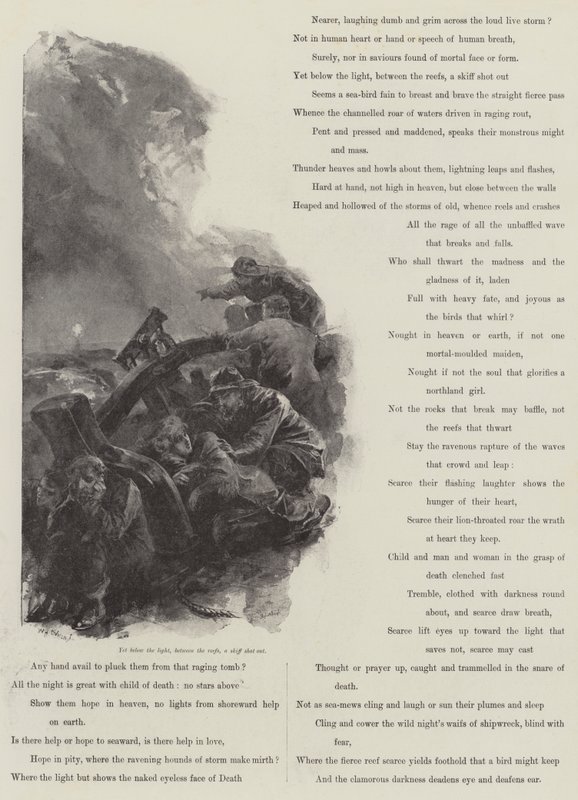 Grace Darling, af AC Swinburne af William Heysham Overend
