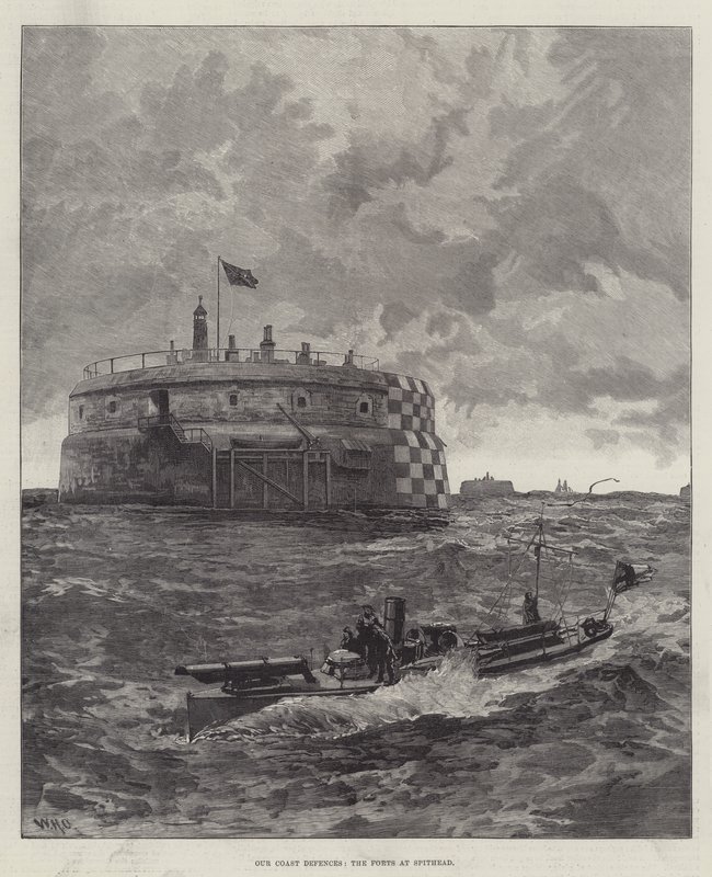 Vores kystforsvar, fortene ved Spithead af William Heysham Overend
