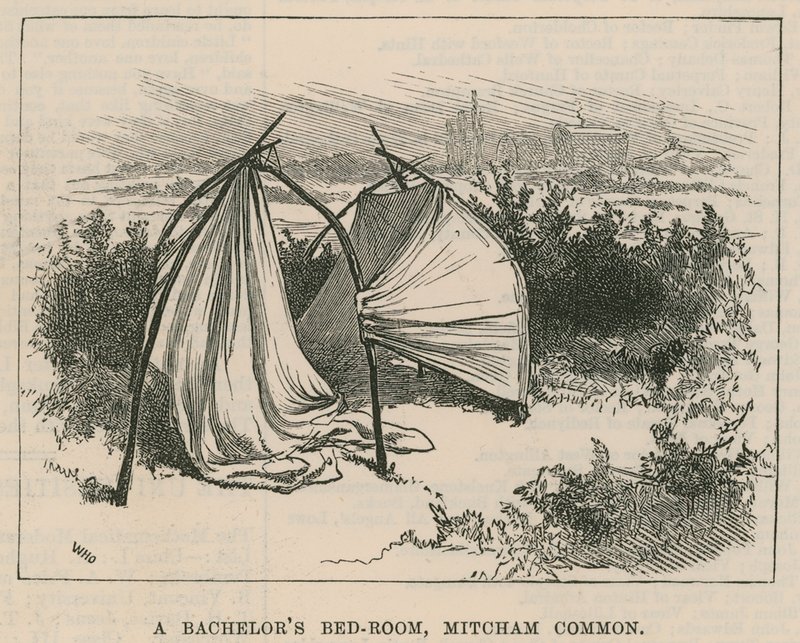 Skitser af sigøjnerlivet; et ungkarleværelse, Mitcham Common af William Heysham Overend