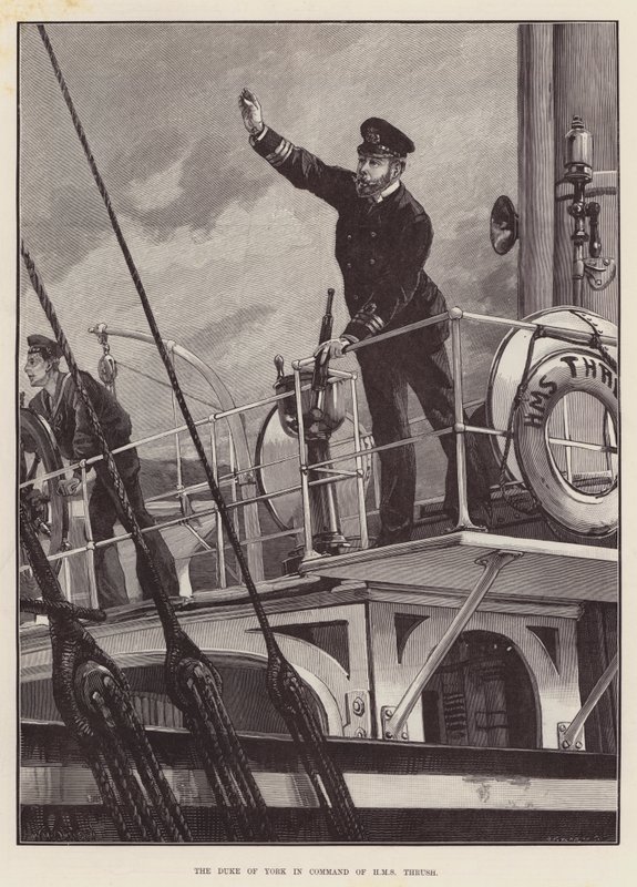 Hertugen af York i spidsen for HMS Thrush af William Heysham Overend