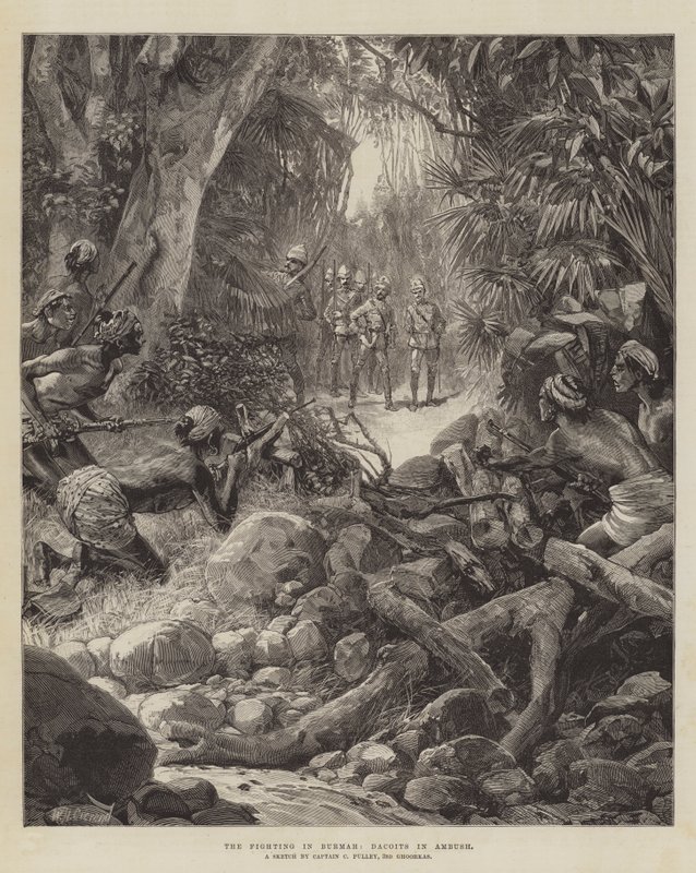 Kampene i Burma, Dacoits i baghold af William Heysham Overend