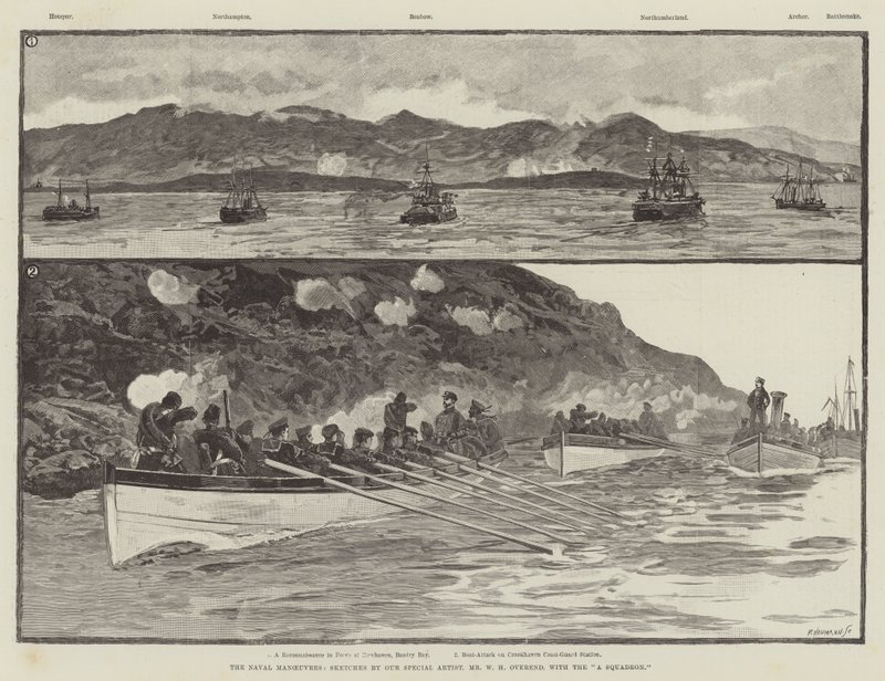 Søværnets manøvrer af William Heysham Overend