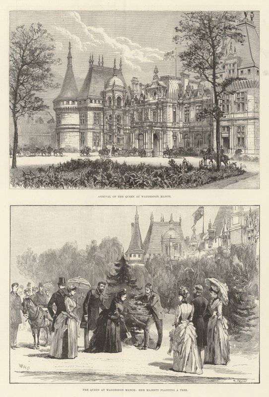 Dronningen på Waddesdon Manor af William Heysham Overend