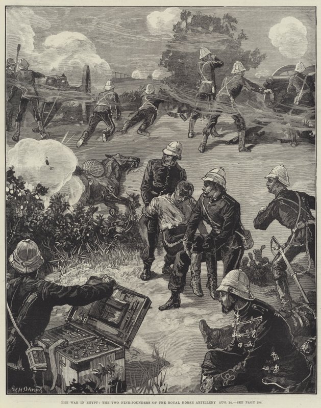 Krigen i Egypten, de to ni-punds af Royal Horse Artillery, 24. august af William Heysham Overend