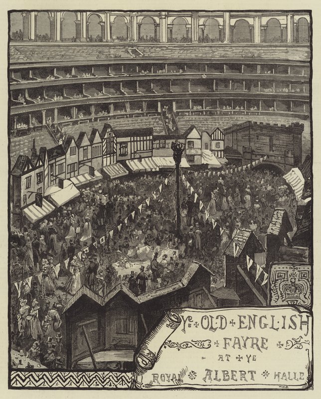 Ye Old English Fayre, i Royal Albert Hall af William Heysham Overend