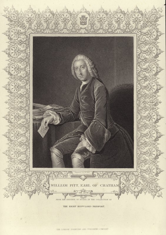 Portræt af William Pitt den Ældre af William Hoare