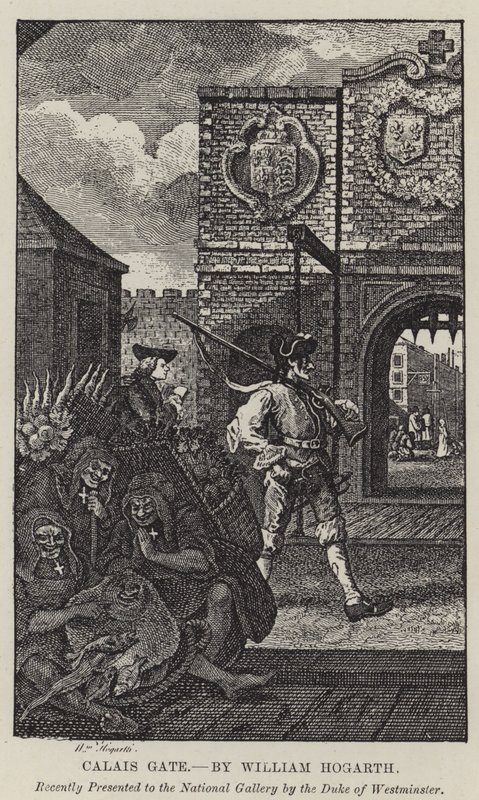 Calais Port af William Hogarth