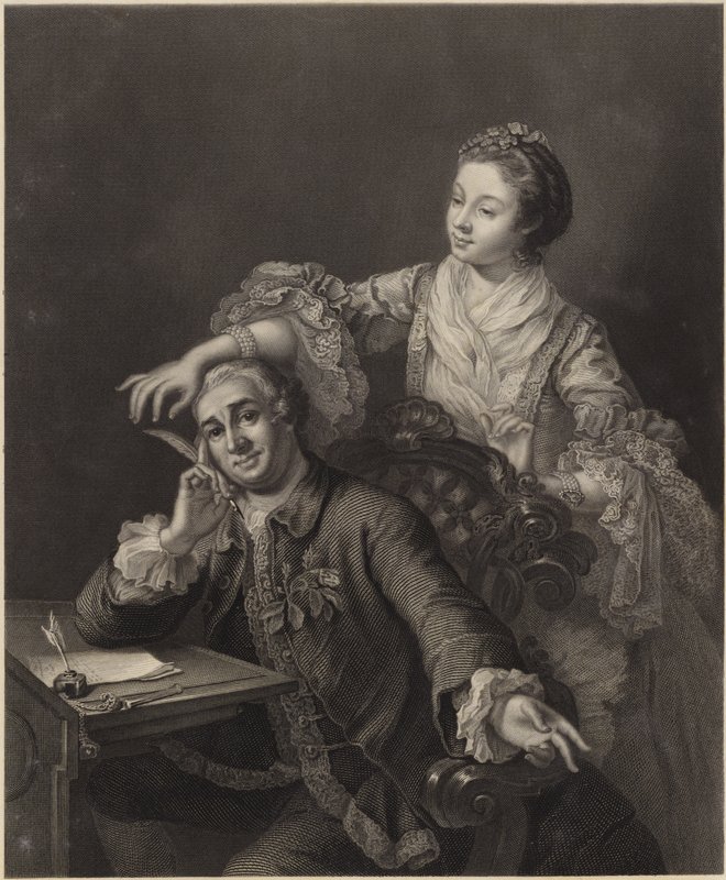 David Garrick og hans kone af William Hogarth