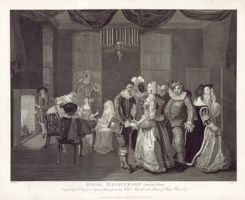 Royal Masquerade, Somerset House af William Hogarth