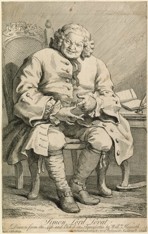 Simon Lord Lovat af William Hogarth