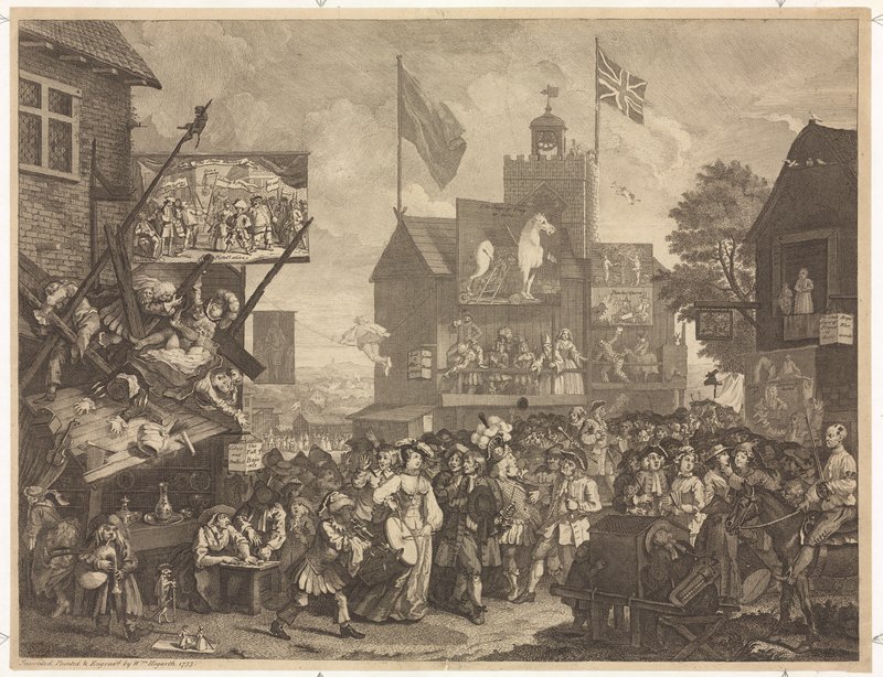 Southwark-messen af William Hogarth