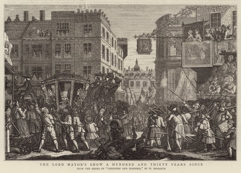 Overborgmesterens Vis hundrede og tredive år siden af William Hogarth