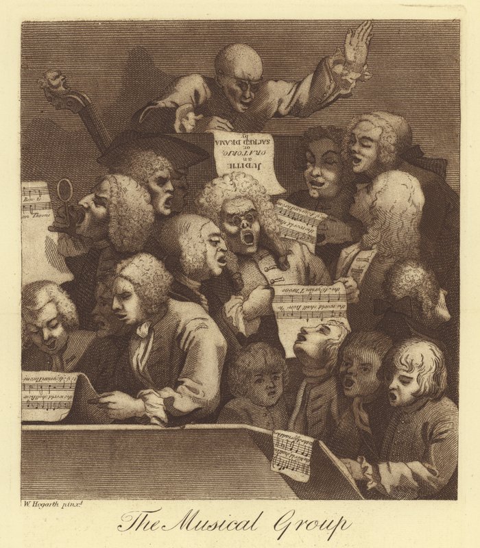Den musikalske gruppe af William Hogarth