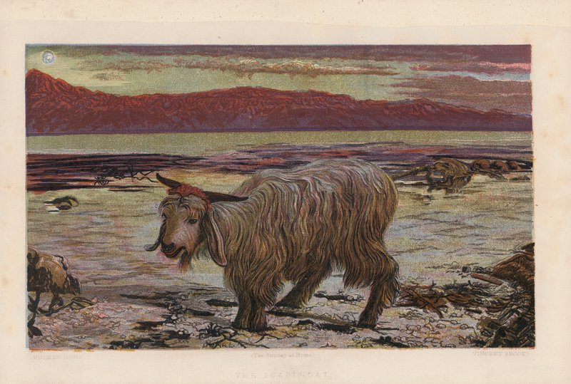 Syndebukken (farvelitografi) af William Holman (after) Hunt