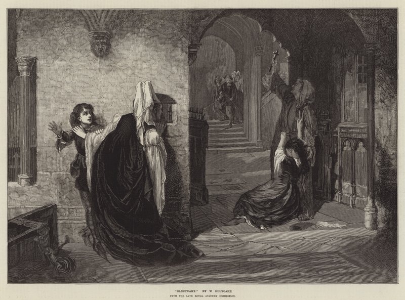 Sanctuary, fra den sene Royal Academy Exhibition af William Holyoake