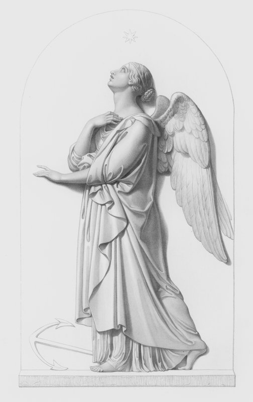 Hope, graveret af W Roffe fra basrelieffet af J Gibson, RA (gravering) af William John Roffe