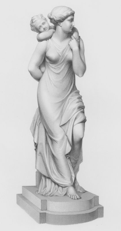 Maternal Love, graveret af W Roffe fra gruppen af E B Stephens (gravering) af William John Roffe