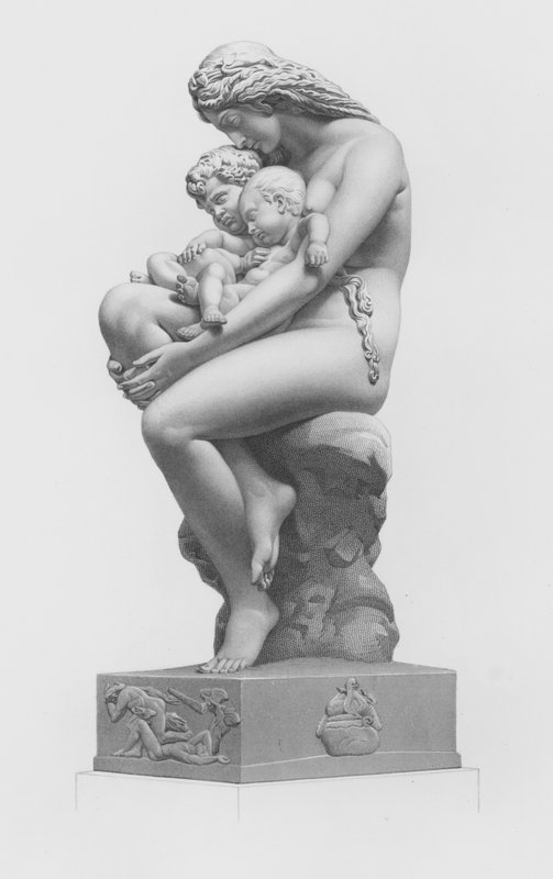 The First Cradle, graveret af W Rolfe fra gruppen af A H Derby (gravering) af William John Roffe
